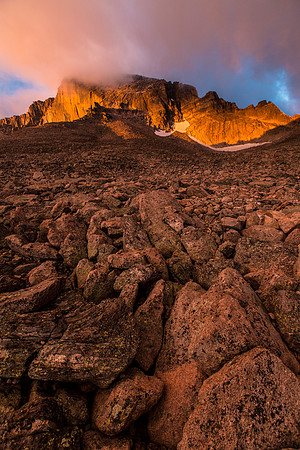 Boulderfield Sunrise Portrait