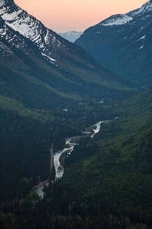McDonald Valley Sunset Downvalley Portrait