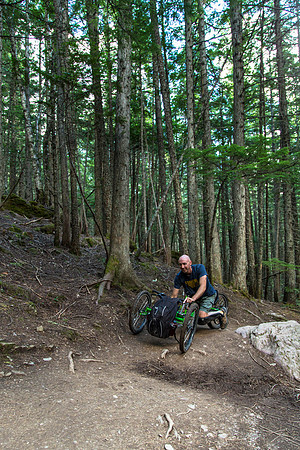 Avalanche Lake Hike with Off-road Wheelchair 06