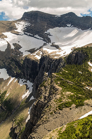 Swiftcurrent Glacier From Swiftcurrent Pass