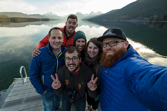 Group Selfie at Lake McDonald