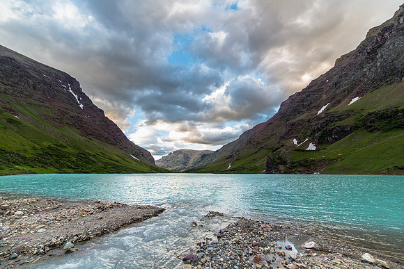 Head of Cracker Lake Sunset