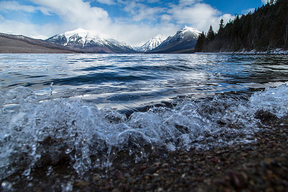 Crashing Waves on Lake McDonald 3.17.16
