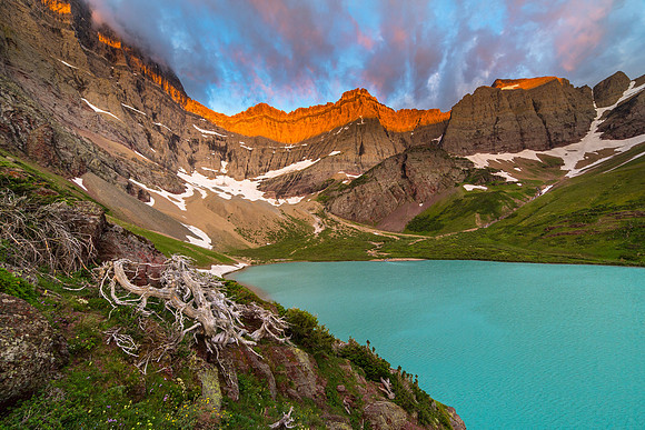 Cracker Lake at Sunrise