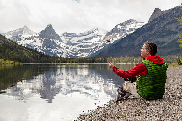 James Chilling on the Shore of Cosley Lake
