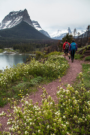 Hiking Baring Falls to St. Mary Falls Portrait