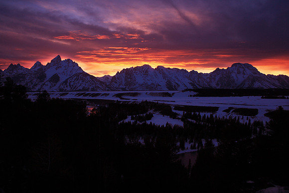 Teton Range Sunset