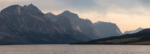 Saint Mary Lake Sunset Panorama 8.13.16