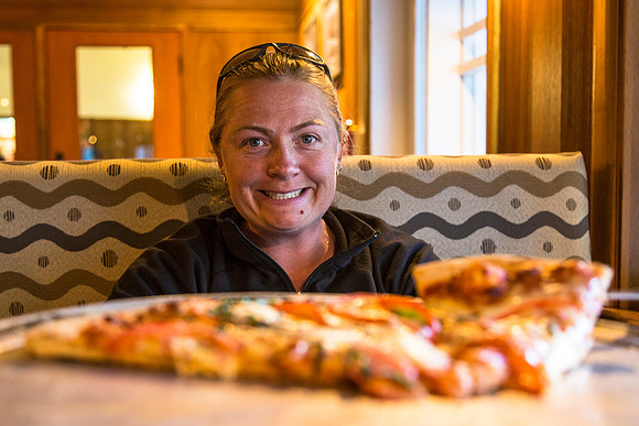 Corrie and Pizza