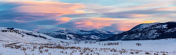 Sunset in Lamar Valley