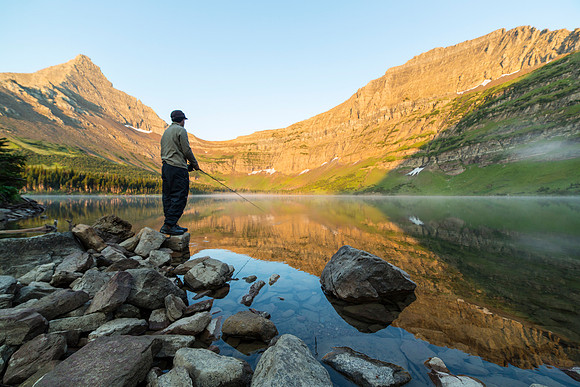 Warren Fishing at Oldman Lake