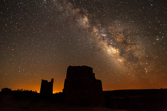 Hovenweep Castle at Night Landscape
