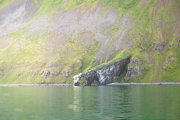 Sea arch in West Fjords