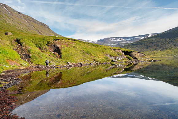 veiðileysufjörður reflections with Corrie