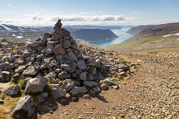 veiðileysufjörður from the pass