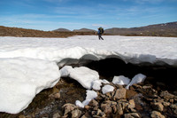 Crossing snow bridges