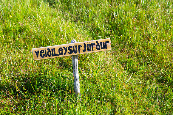 veiðileysufjörður sign