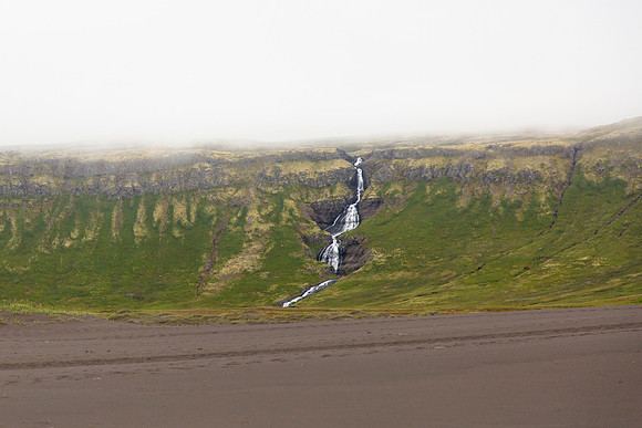 Waterfalls everywhere around Hornvik