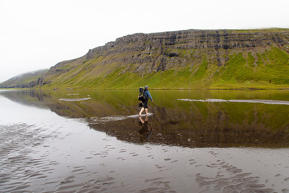 River crossing at high tide