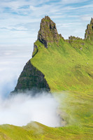 Hornbjarg rising above the clouds (portrait)