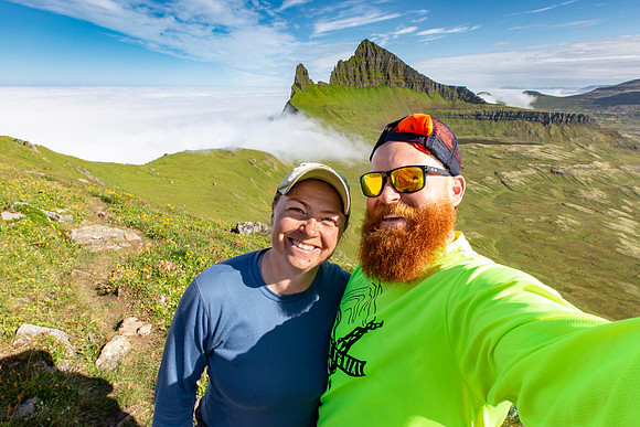 Corrie and I at Hornbjarg
