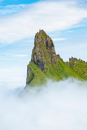 Hornbjarg rising above the clouds (portrait 2)