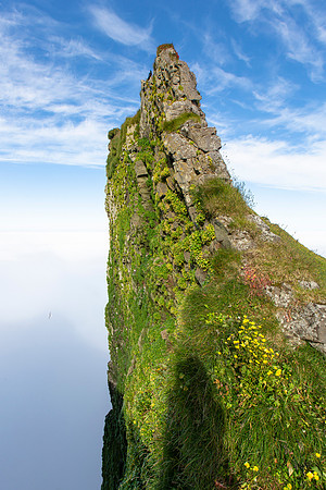 Sheer cliff