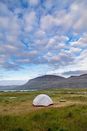Our campsite at Hornvik
