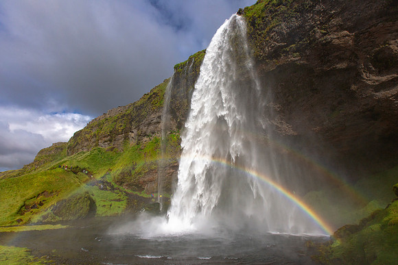 Seljalandsfoss and double rainbow