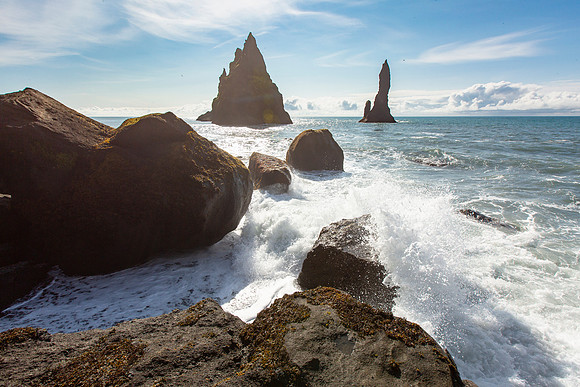 Sea stacks at Reynisfjara Beach (2)