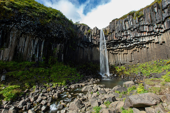 Svartifoss from the platform