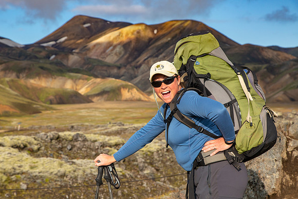 Sassy Corrie at Landmannalaugar