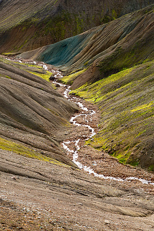 Colorful formations on the Laugavegur Trail (portrait)