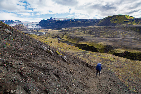 Corrie on the trail to Þórsmörk from Emstrur (3)