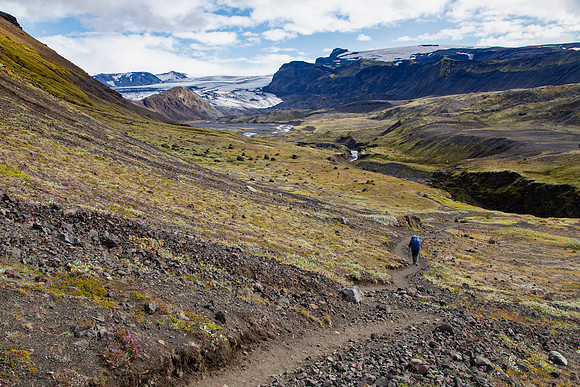 Corrie on the trail to Þórsmörk from Emstrur (4)