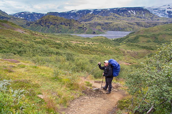 Corrie smiling as we arrive at Þórsmörk (2)
