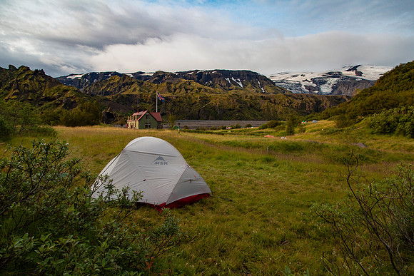 Our campsite at Þórsmörk