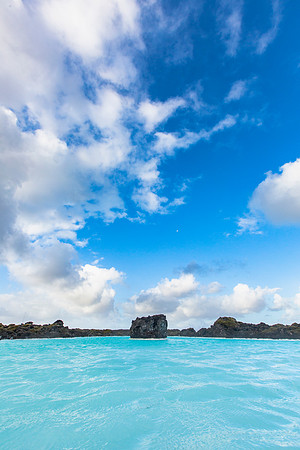 Sunny morning at Blue Lagoon (portrait)