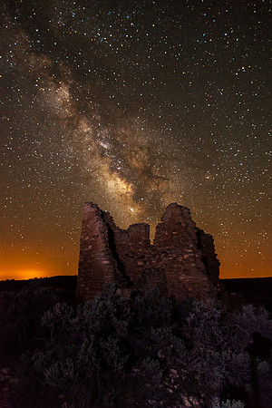 Hovenweep Castle at Night Portrait