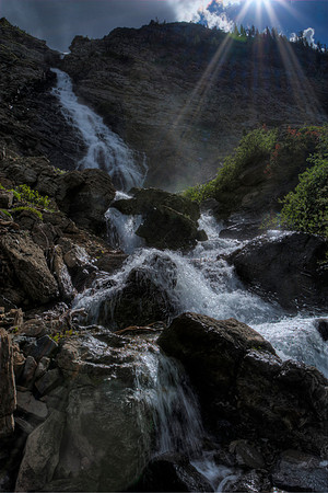 Carthew Waterfall Waterton Lakes NP