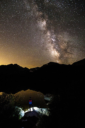 Cro Viewing the Milky Way at Bear Lake