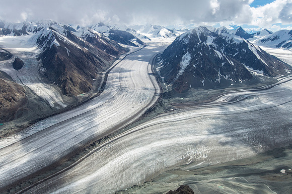 Baldwin Glacier and Fraser Glacier Confluence (2)