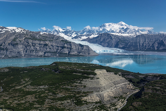 Guyot Hills, Icy Bay, and Mount St. Elias
