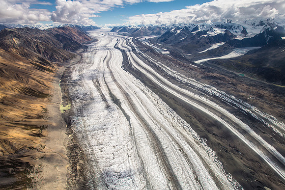 Logan Glacier and Walsh Glacier Confluence (2)
