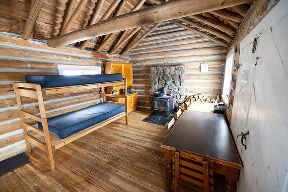 Custer Gallatin National Forest Maxey Cabin: inside views