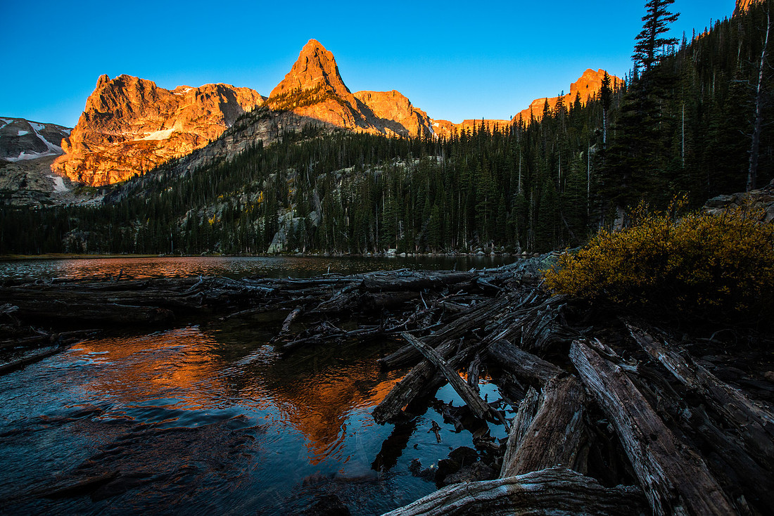 First Light at Odessa Lake