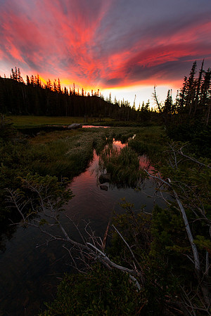 Sunrise at Thunder Lake (portrait)