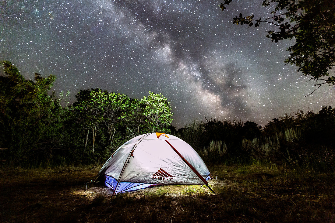 Camping Under the Milky Way