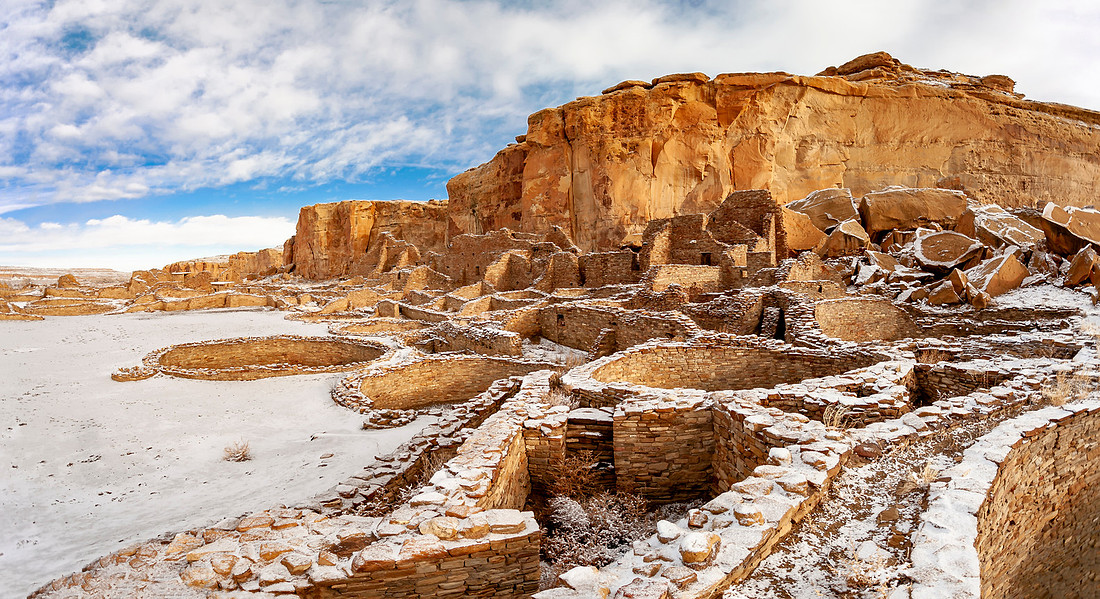 Fresh Snow on Pueblo Bonito