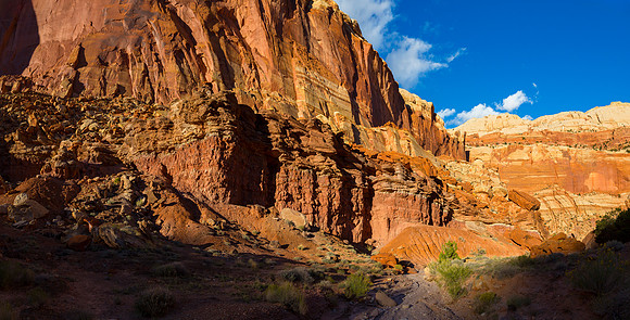 Castle Wash Drainage Panorama